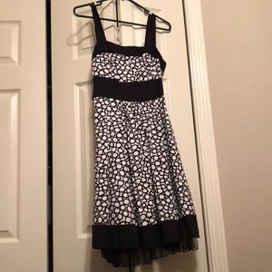 Black and white dress